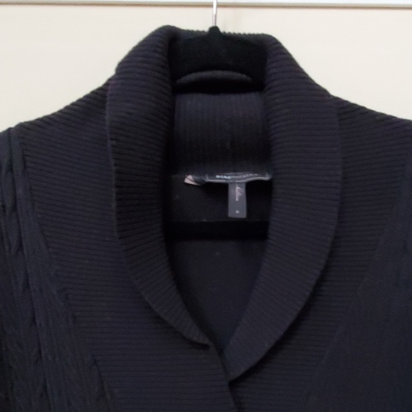 BCBG Body Con sweater dress in black - Picture 3 of 5